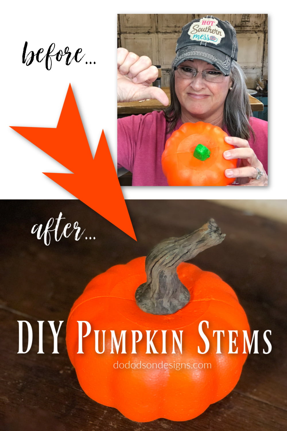 DIY Pumpkin Stems That Look Realistic Do Dodson Designs