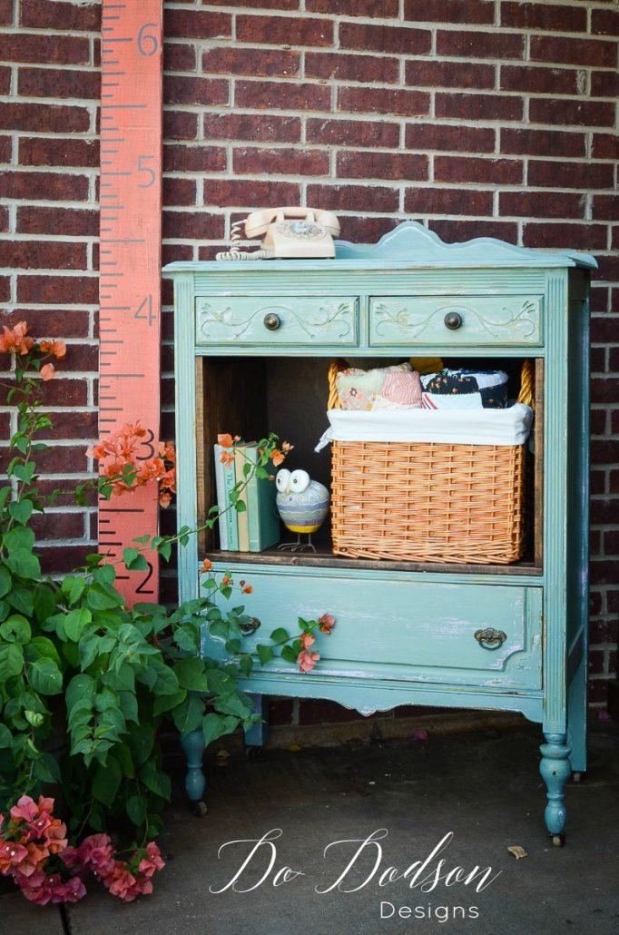 Look What Paint Did To A Recycled Furniture Project!