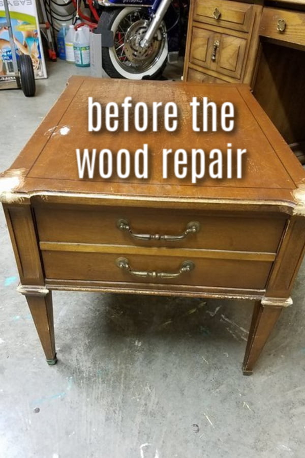 This table is gonna needs some major wood furniture repair.