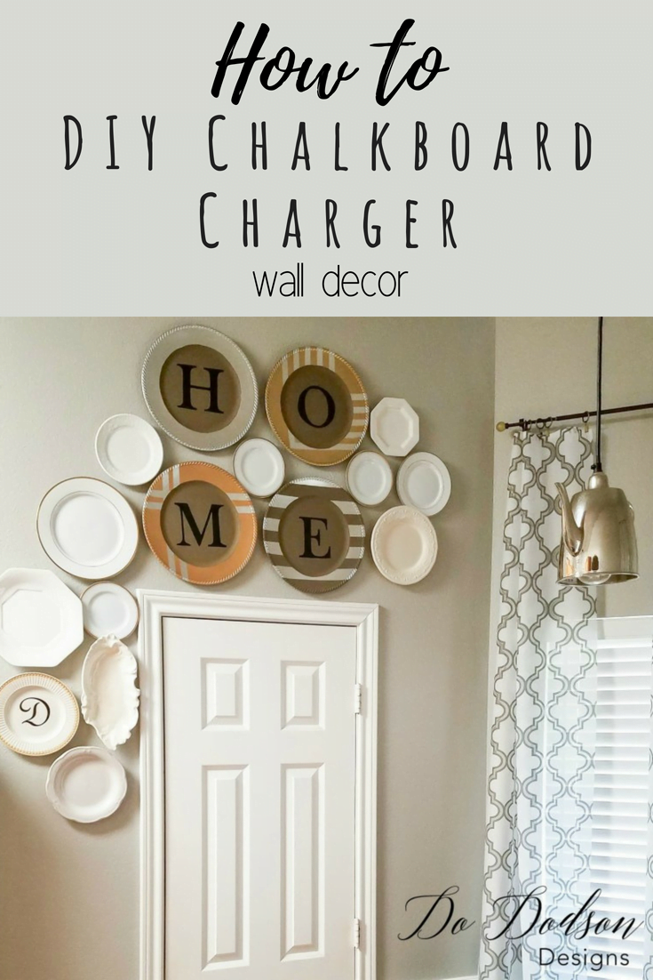 Easy DIY Chalkboard Wall Plate Decor