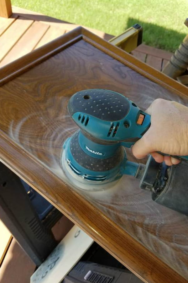 Cleaning and prepping repurposed cabinet doors before painting is necessary if you are going to paint them for your project.