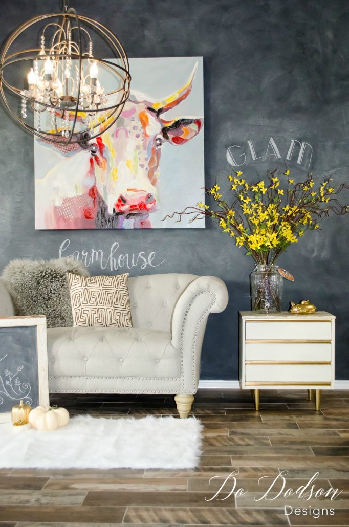 How To Create A Dramatic Chalkboard Wall