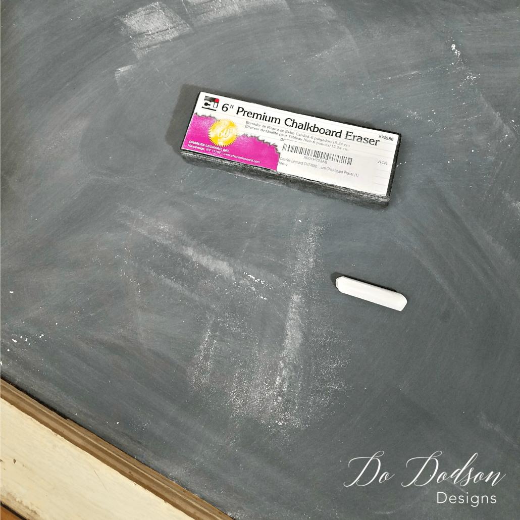 DIY chalkboard made from a re-purposed window for fall decor.