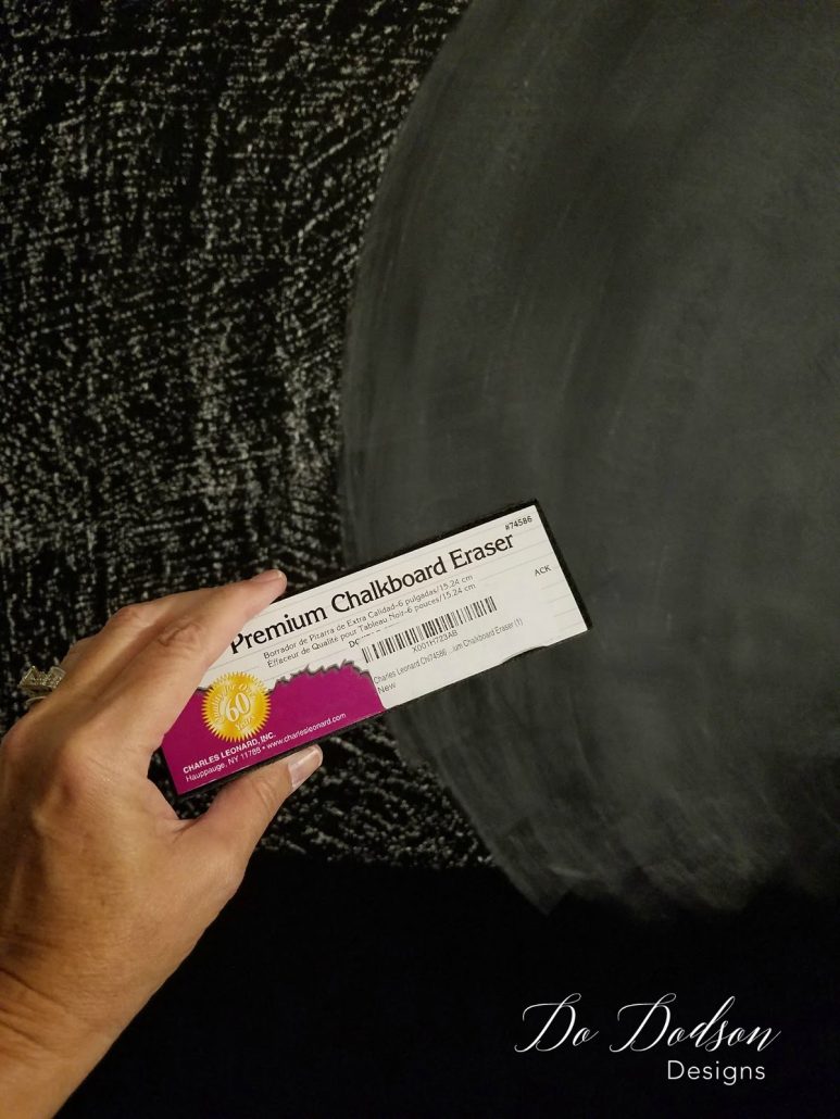 Priming a freshly painted chalkboard wall is necessary to prevent ghosting.