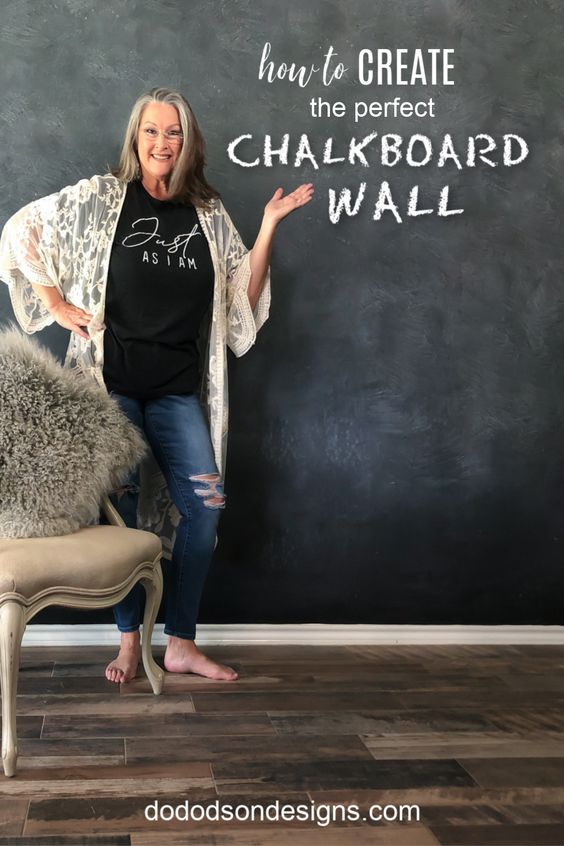 How To Make A Decorative Chalkboard Wall In Your Home