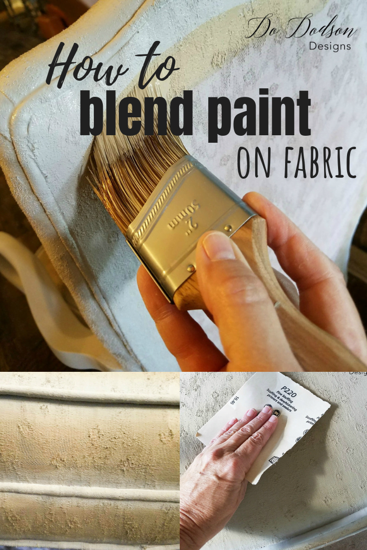 How to paint fabric and blend the paint for a seamless look.