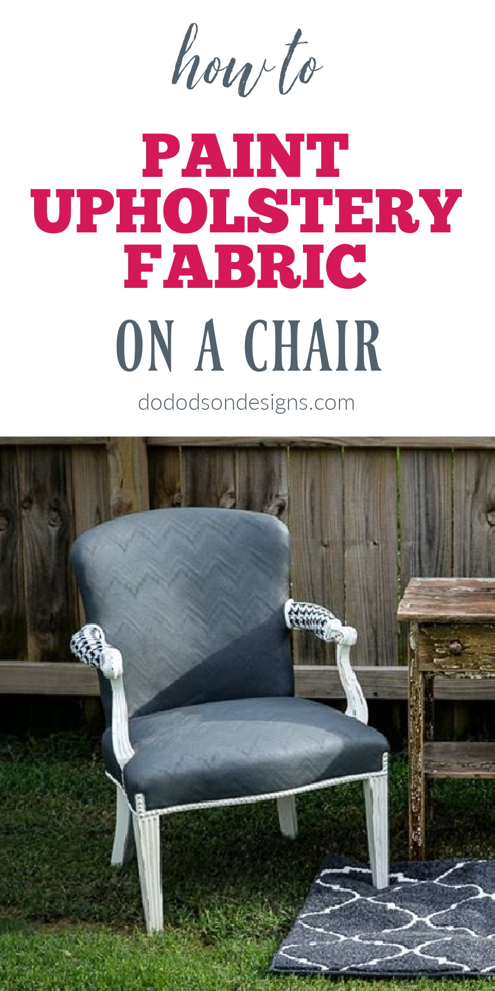 How To Paint Fabric On A Chair The Easy Way