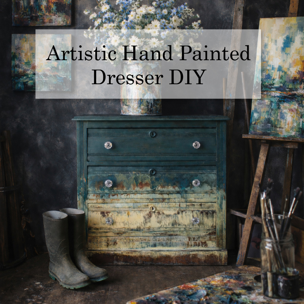 Artistic Hand-Painted Furniture (DIY Dresser Makeover)