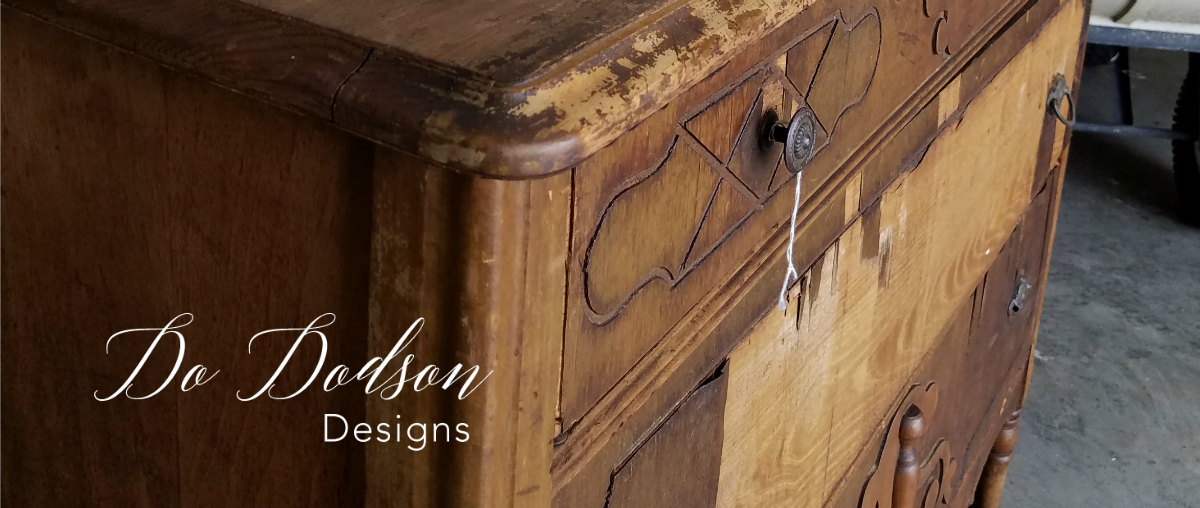 Look What Removing Veneer Did To This Wood Dresser Do Dodson Designs