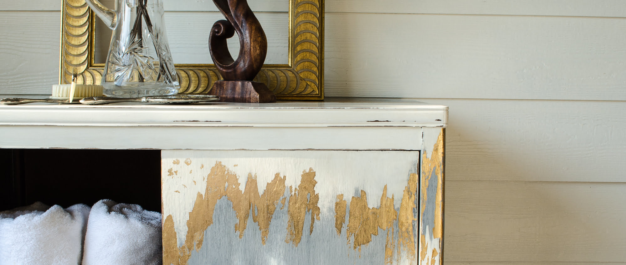 How to Add Gold Leaf to Furniture 