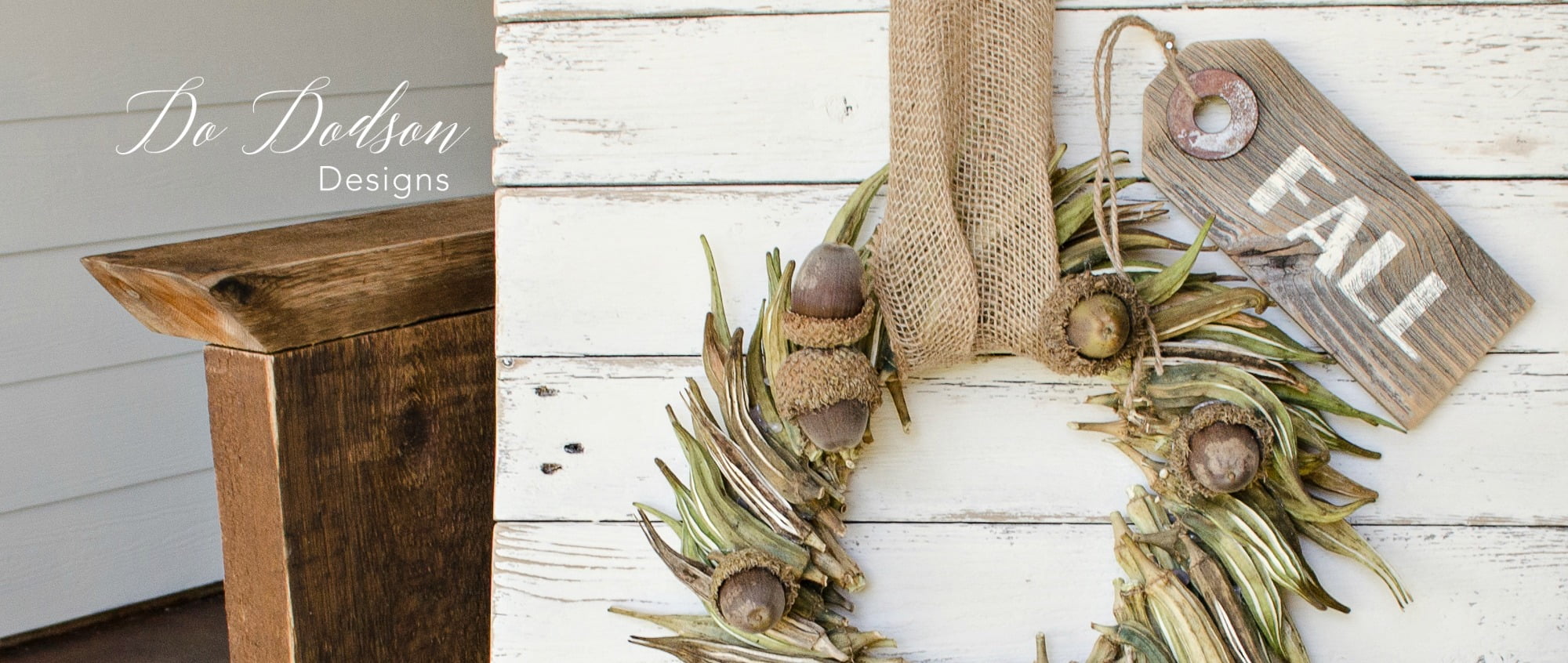 DIY Okra Front Door Wreaths
