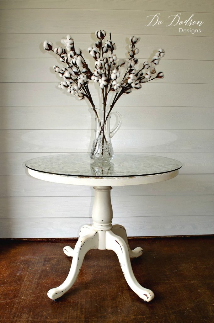 My grandmother's old china and her memory will live on in this mosaic table top.