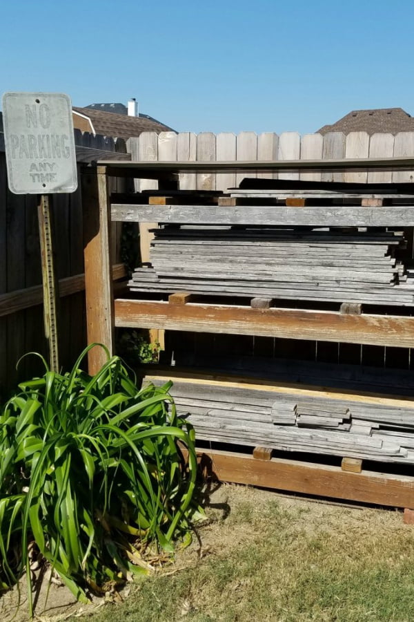 I'm making wooden pumpkins with these salvaged fence pickets.