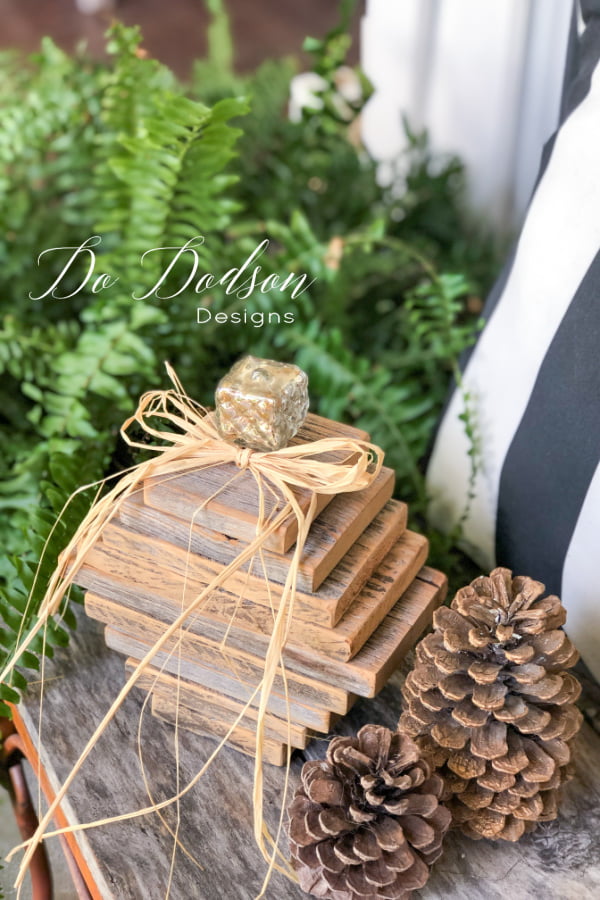 Make these easy DIY Wooden Pumpkins for your front porch display. Your farmhouse is begging you!