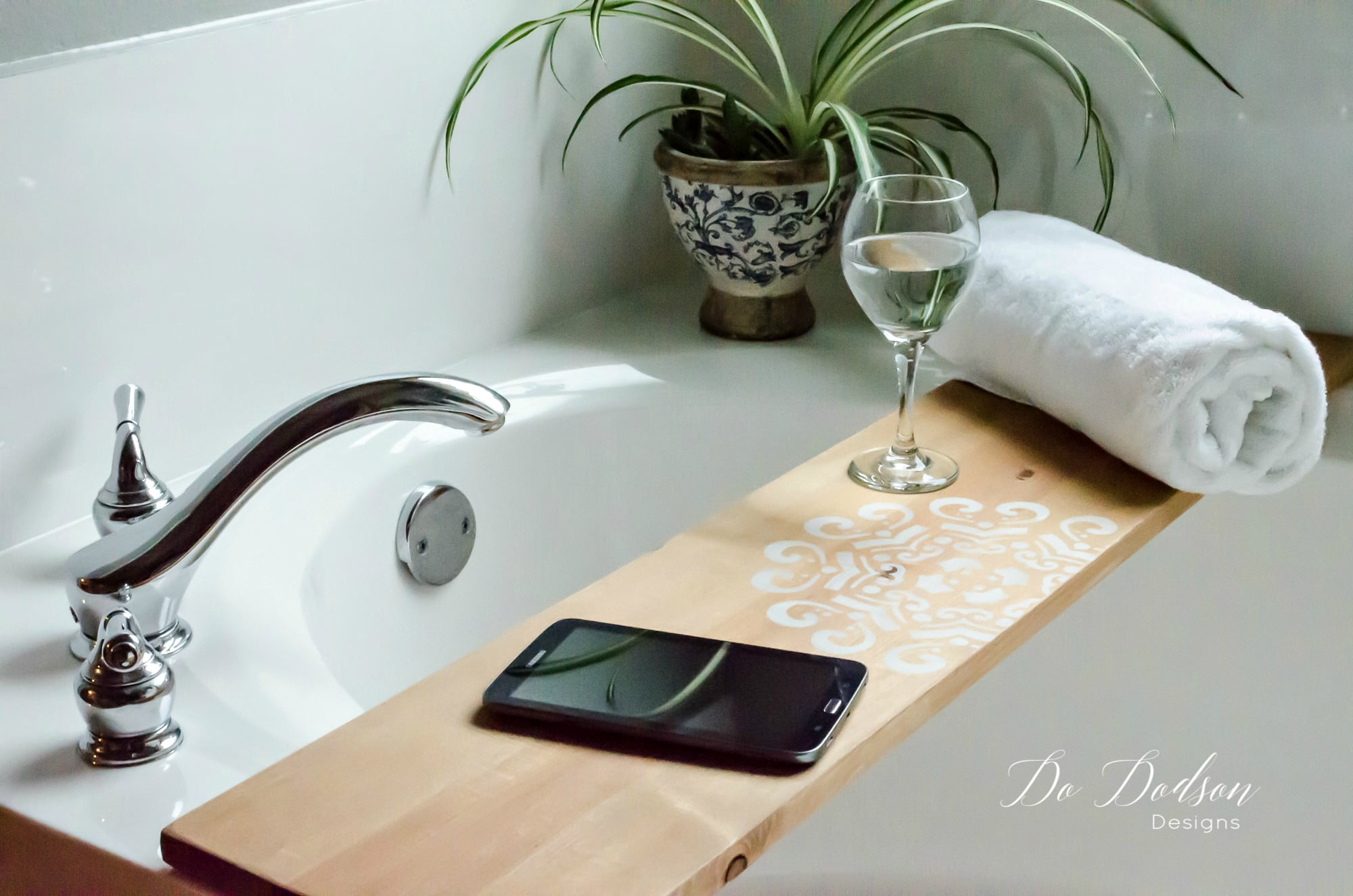 How To Make A Bathtub Caddy Tray With 1 Board Do Dodson Designs