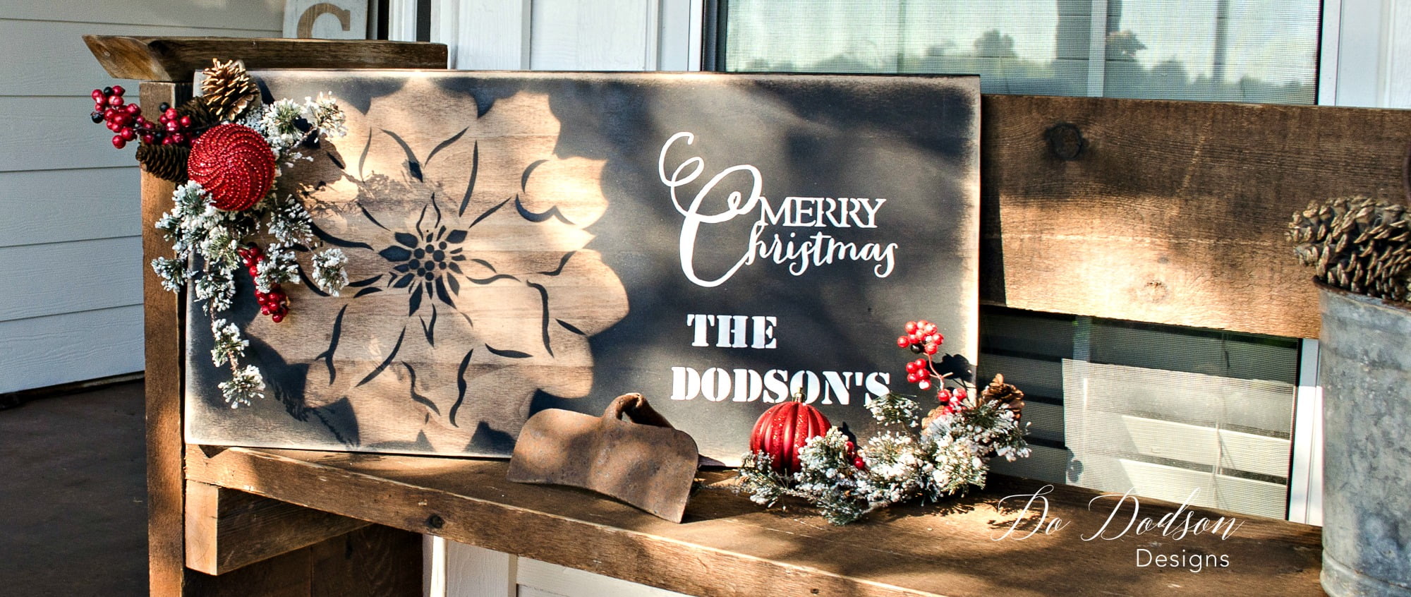 How to Make DIY Christmas Country Crafts – Stencil Hack