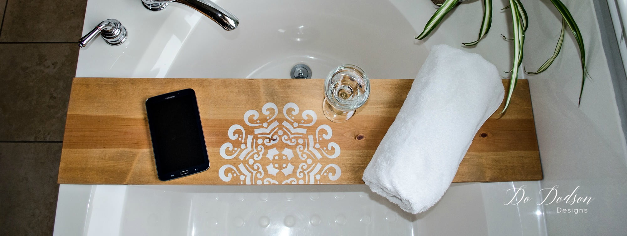 How To Make A Bathtub Caddy Tray With 1 Board