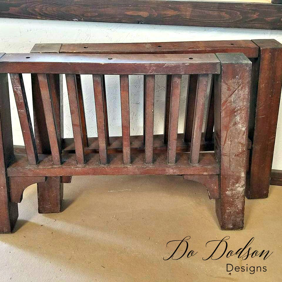 Curbside Transformation Farmhouse Style Table Repurposing these salvaged wood end pieces was the perfect base for my DIY farmhouse table.