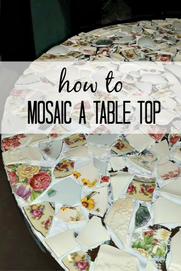 How To Make A Mosaic Table From Grandma’s China