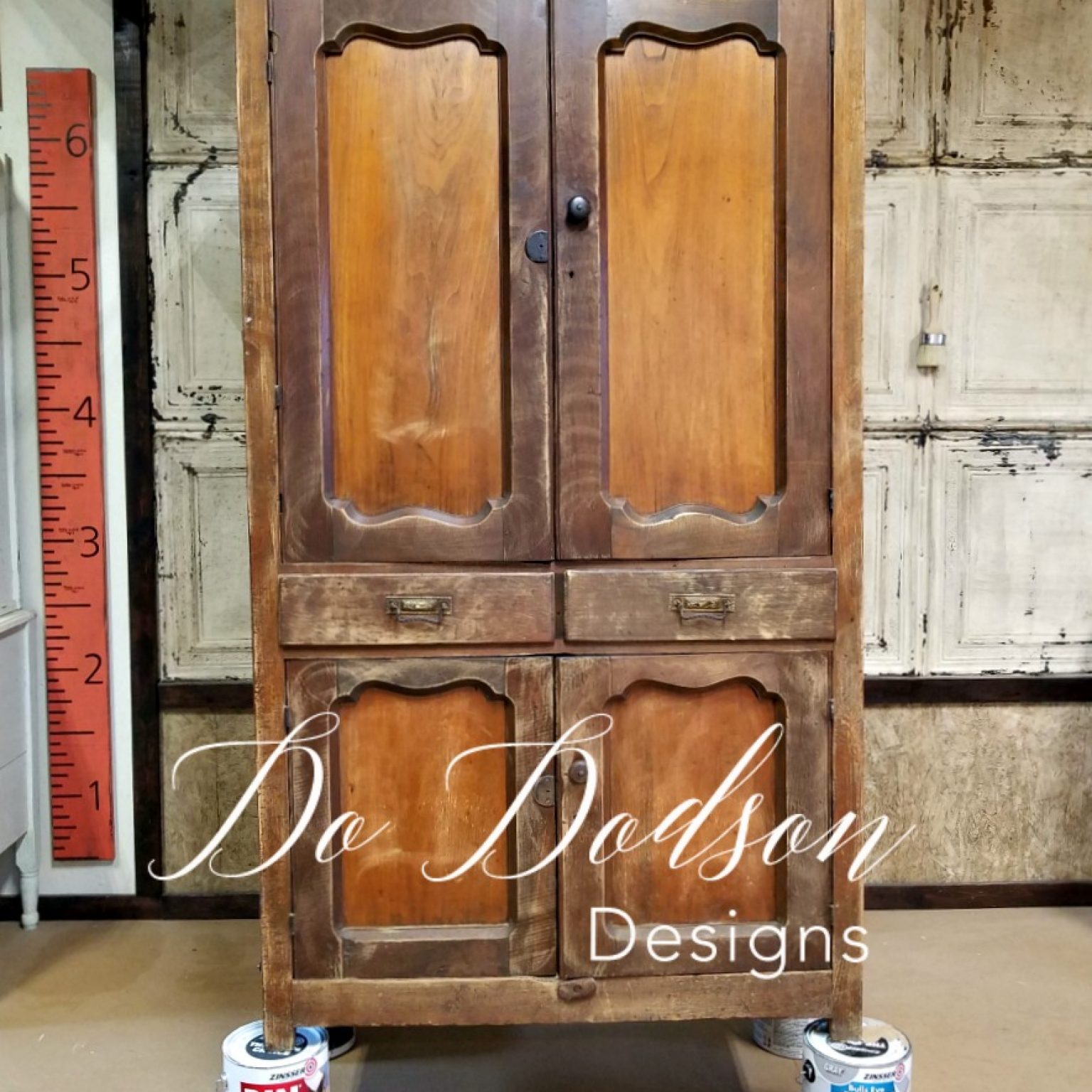 How To Chalk Paint A Primitive Furniture Finish Do Dodson Designs