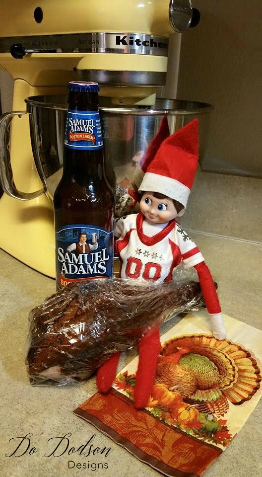 Elf on the shelf mischievous ideas stealing the left overs.