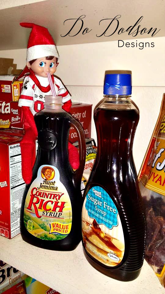 Elf on the shelf mischievious ideas getting a sugar rush. 