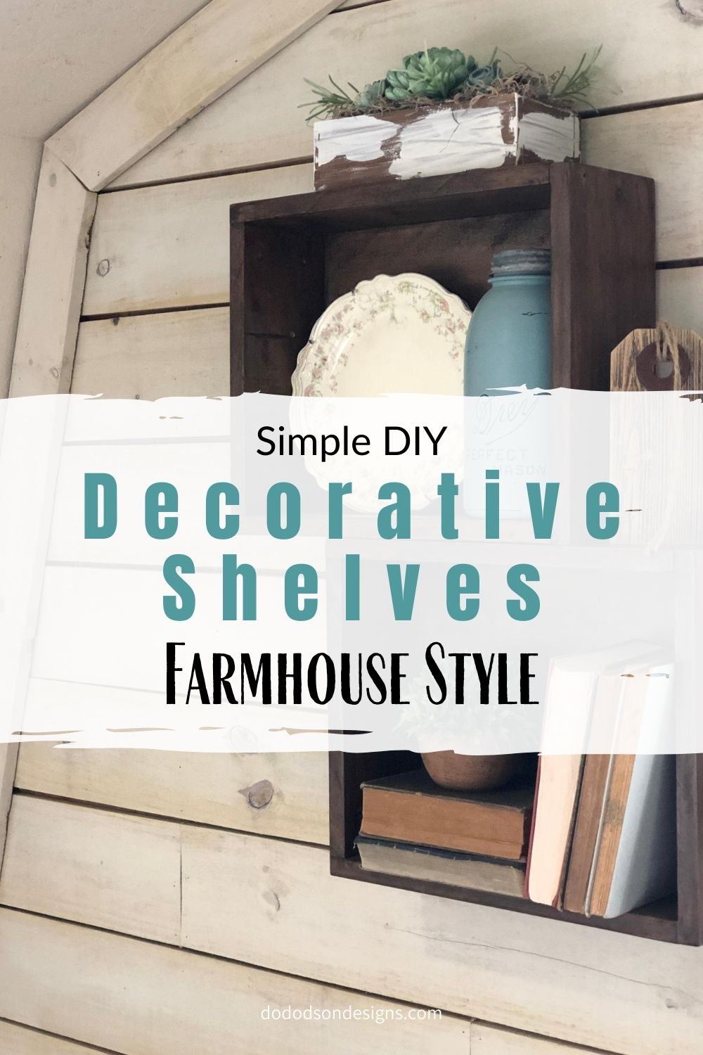 How To Make Simple DIY Decorative Shelves With Wooden Crates