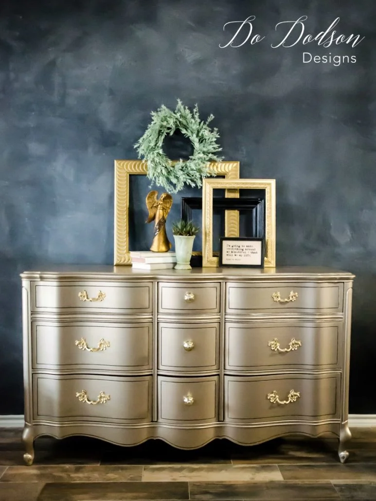 Using metallic paint on your furniture can really make a statement when you're looking for that wow factor.