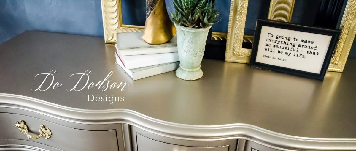 Metallic Paint On Furniture You Can Apply With A Paintbrush