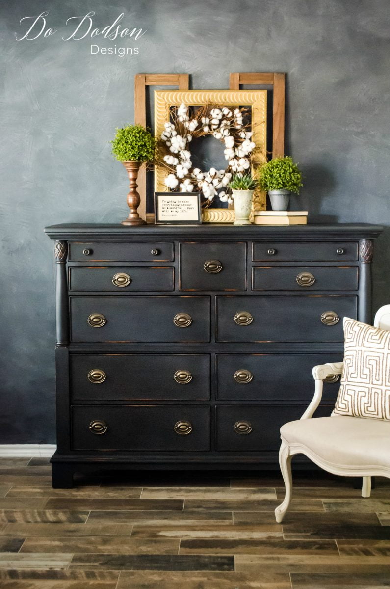 Black Painted Furniture-Make this Simple Update to Furniture - Designed  Decor