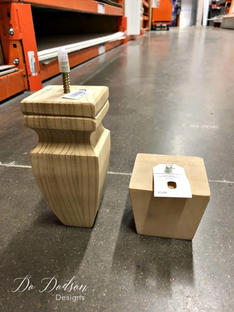 How I Made Furniture Feet With Wood Finials #furniturefeet #furniturerepair