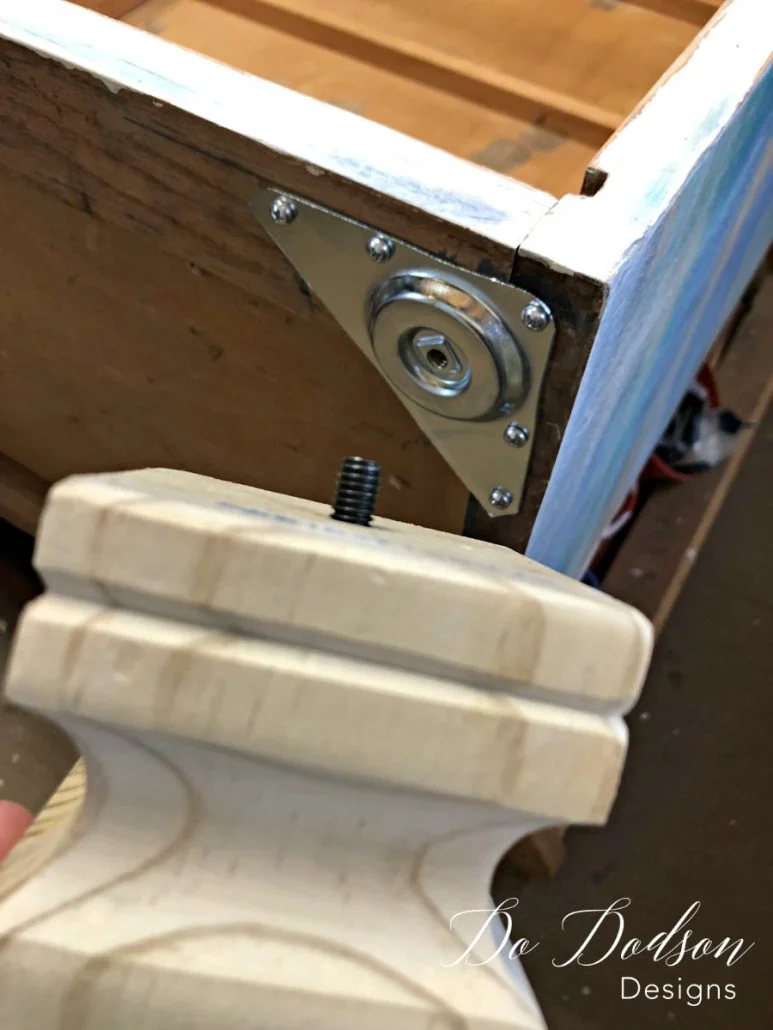 How I Made Furniture Feet With Wood Finials #furniturefeet #furniturerepair