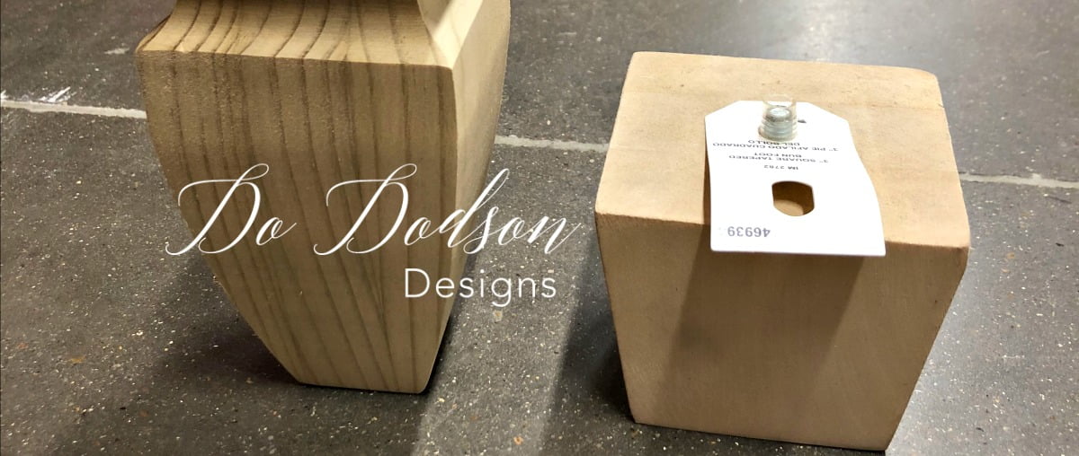 How I Made Furniture Feet With Wood Finials - Do Dodson Designs