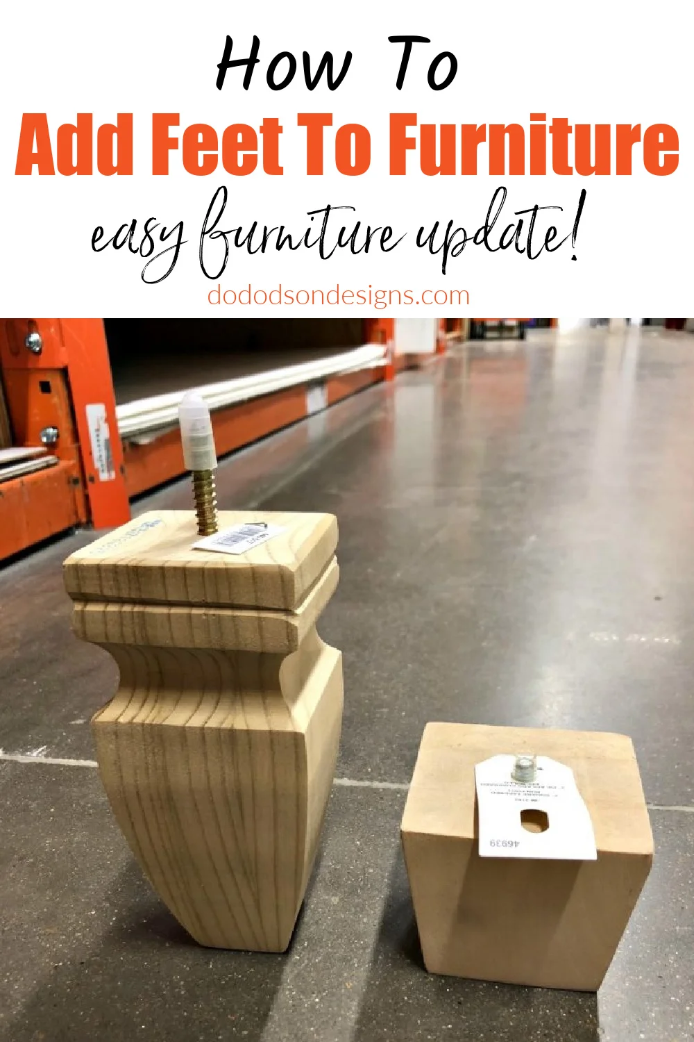 How I Made Furniture Feet With Wood Finials