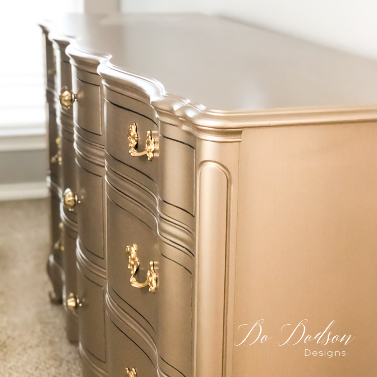 metallic gold painted furniture