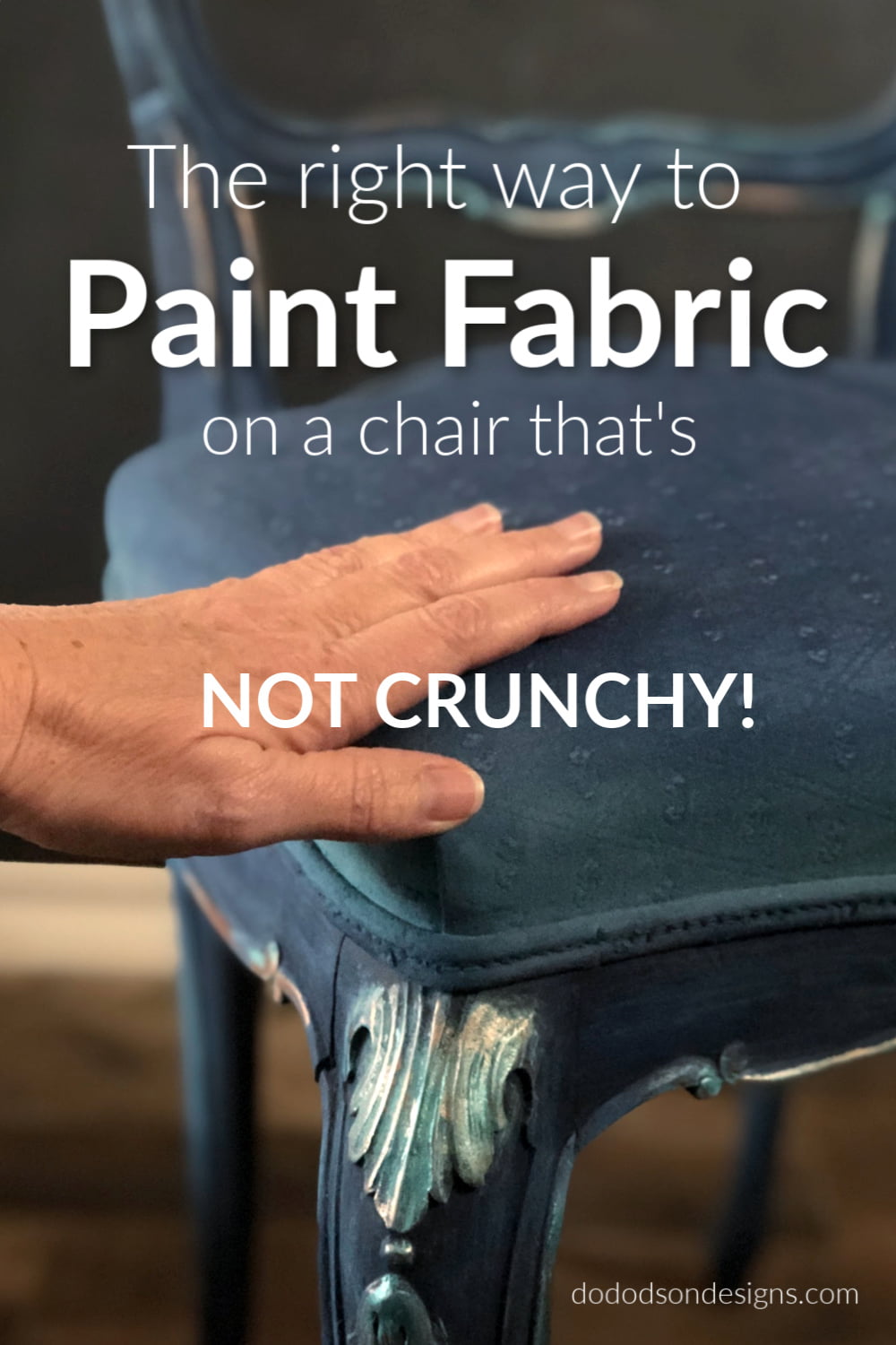 Painting Fabric on a Chair is Easier Than You Think!