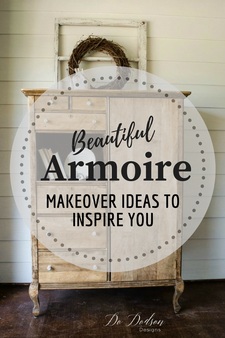 Milk Paint Armoire Renovation - Sawdust Sisters