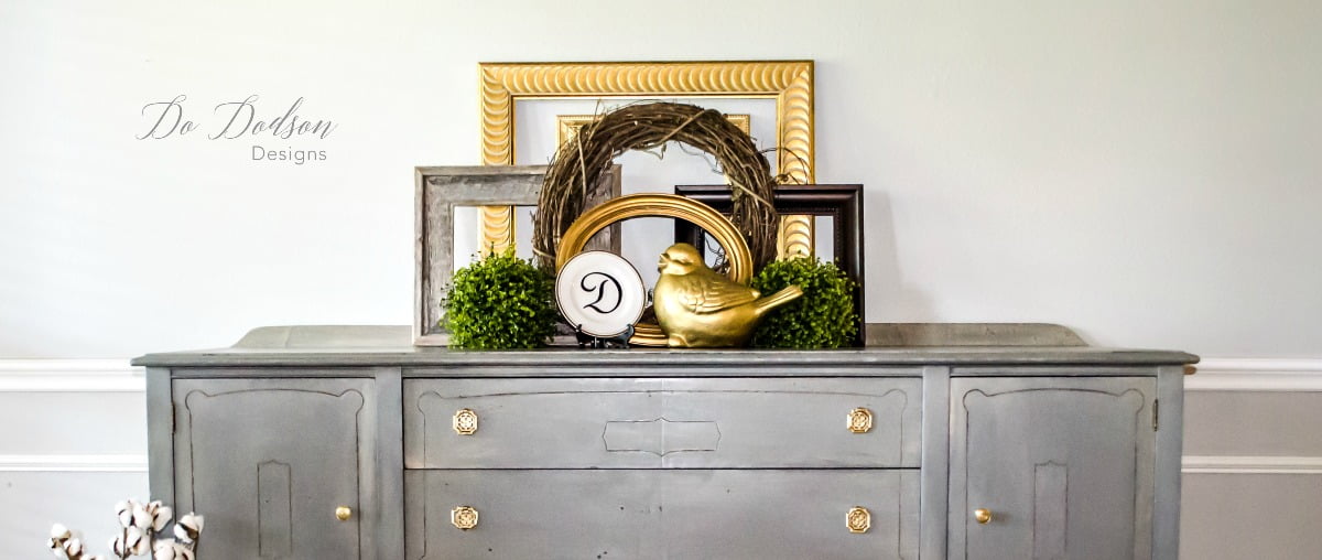 How I rescued a sideboard by adding caster wheels. #dododsondesigns #casterwheels #sideboardrescue #furniturerepair