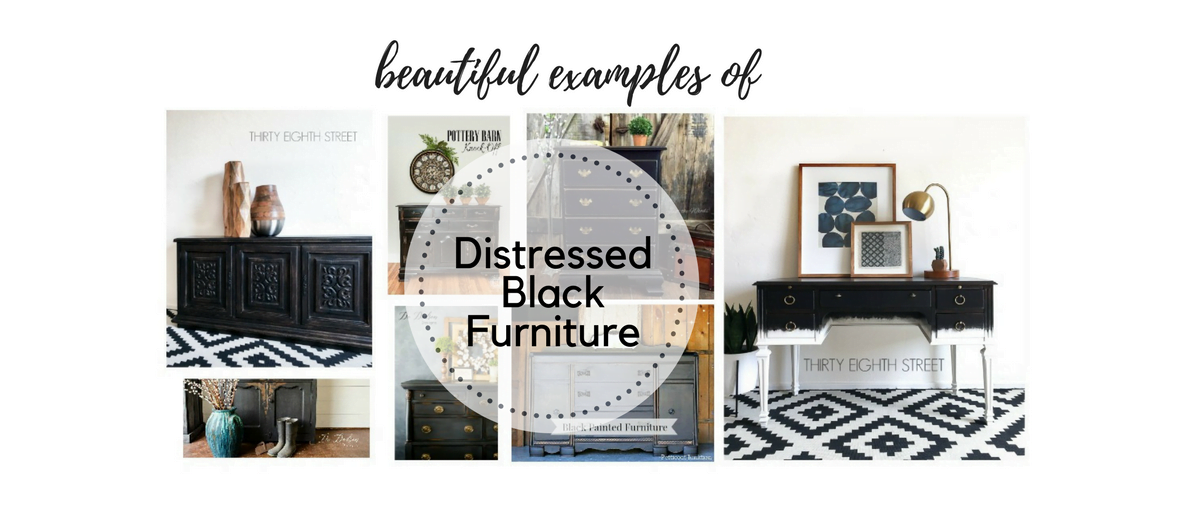 8 Amazing Distressed Black Furniture Makeovers Ideas