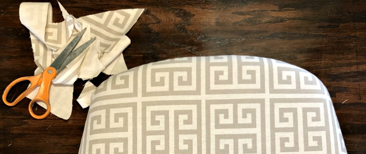 How To Reupholster A Chair Cushion The Easy Way