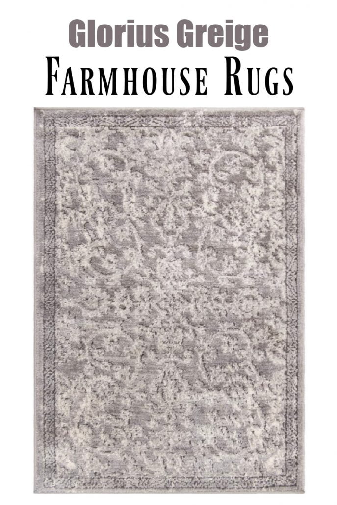 This one may appear greige in color but it has undertones of blue to compliment all those blues in your home. There's just something about this farmhouse style area rug that speaks "come walk on me with your bare feet."