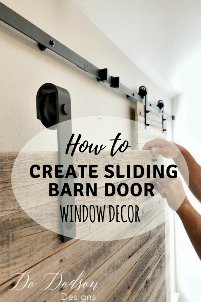Pallet Wood Sliding Window Decor On A Budget Do Dodson Designs