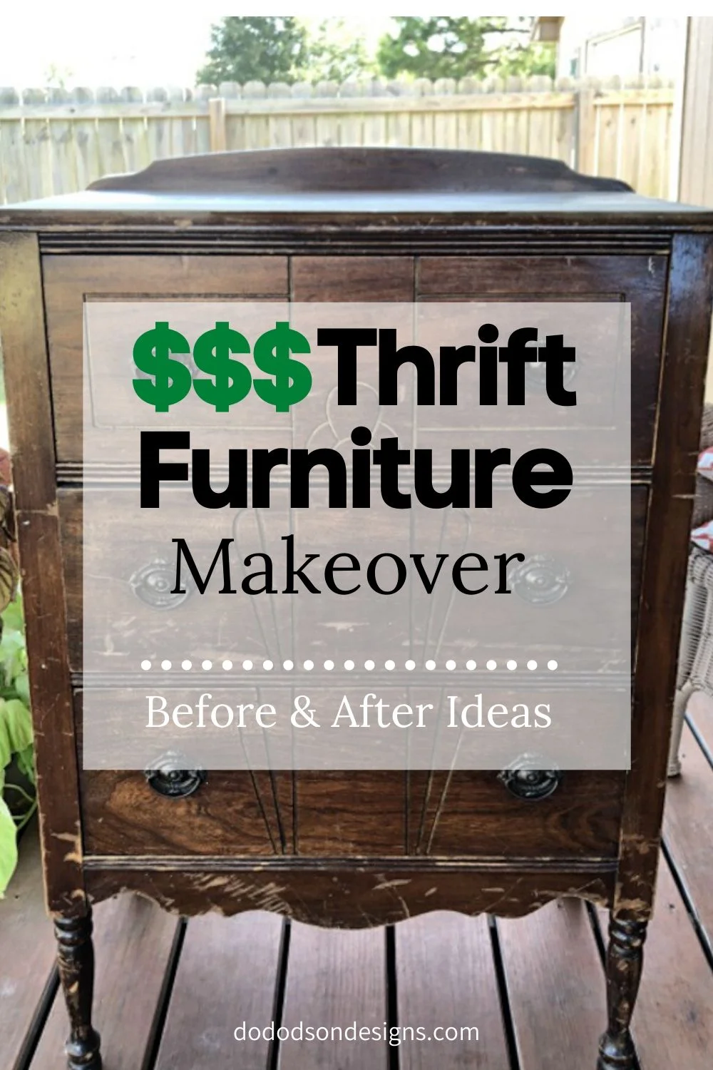 Easy Thrift Furniture Makeover That Will Save You Money $$$