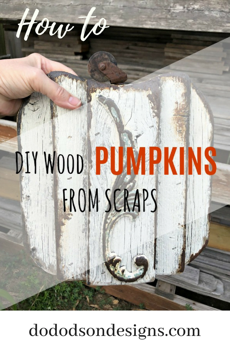 Easy DIY Pallet Wood Pumpkins For Fall