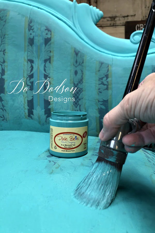 If You Think Painting Fabric Furniture is easy, you are RIGHT!