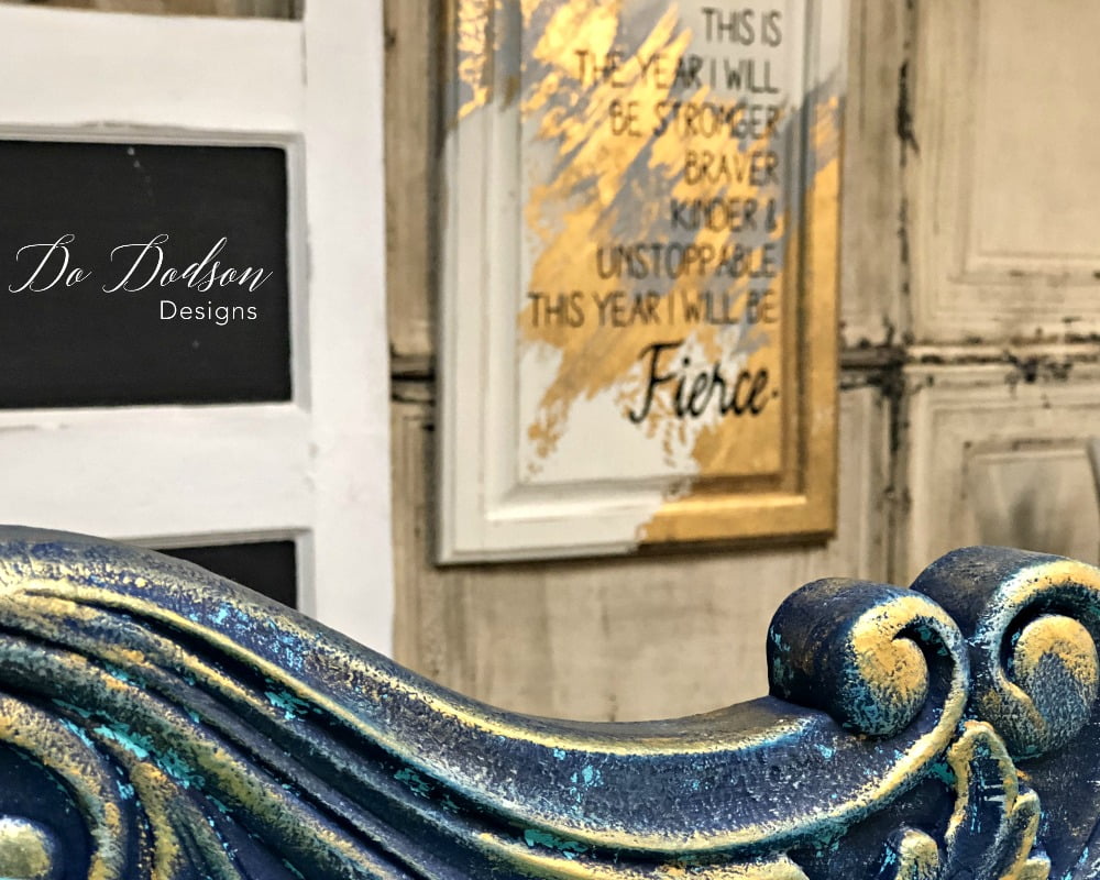 If You Think Painting Fabric Furniture is easy, you are RIGHT!