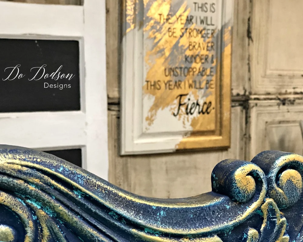 If You Think Painting Fabric Furniture is easy, you are RIGHT!