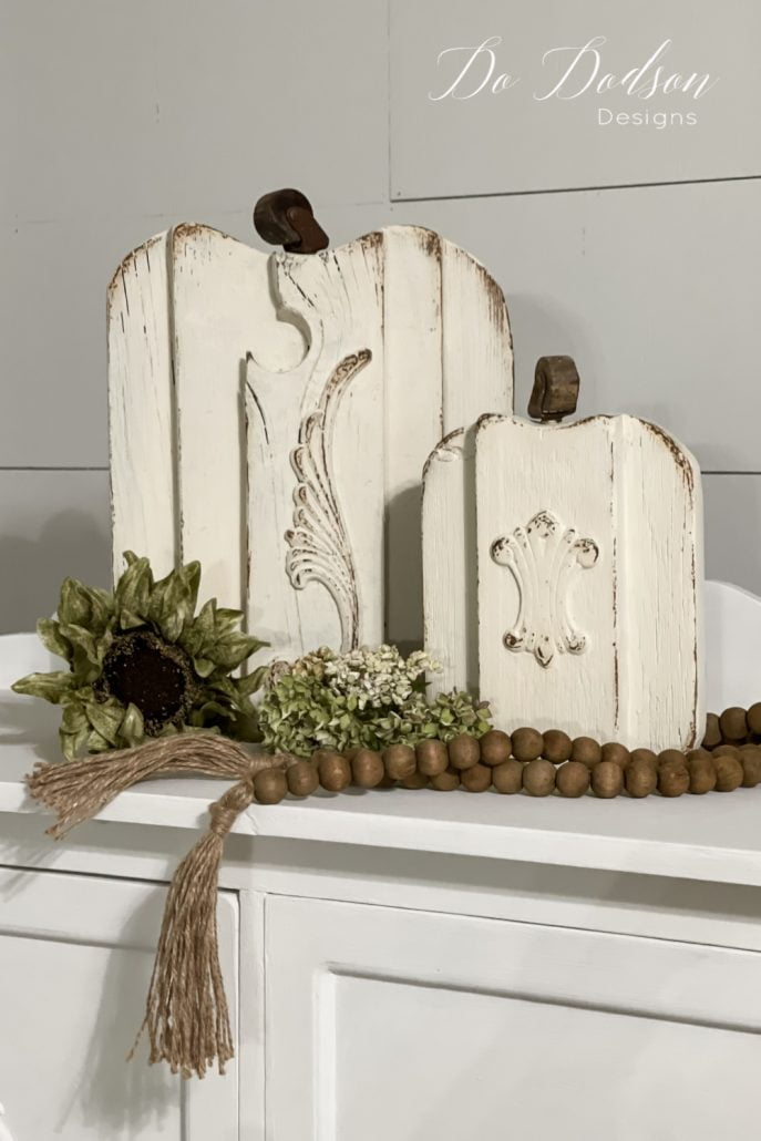 Easy DIY Scrap Wood Pumpkins For Fall