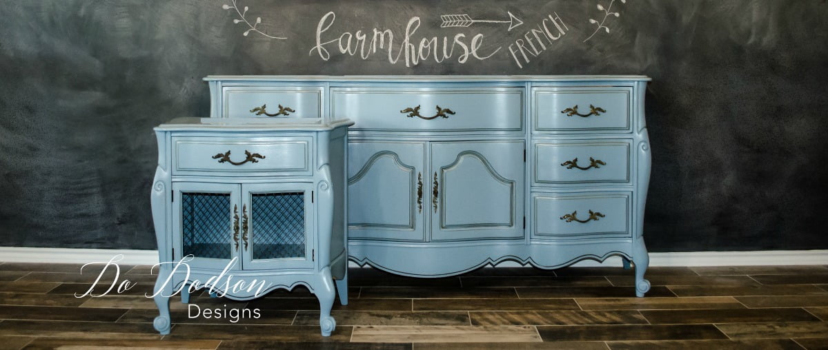 Easy French Farmhouse Dresser Makeover With Paint
