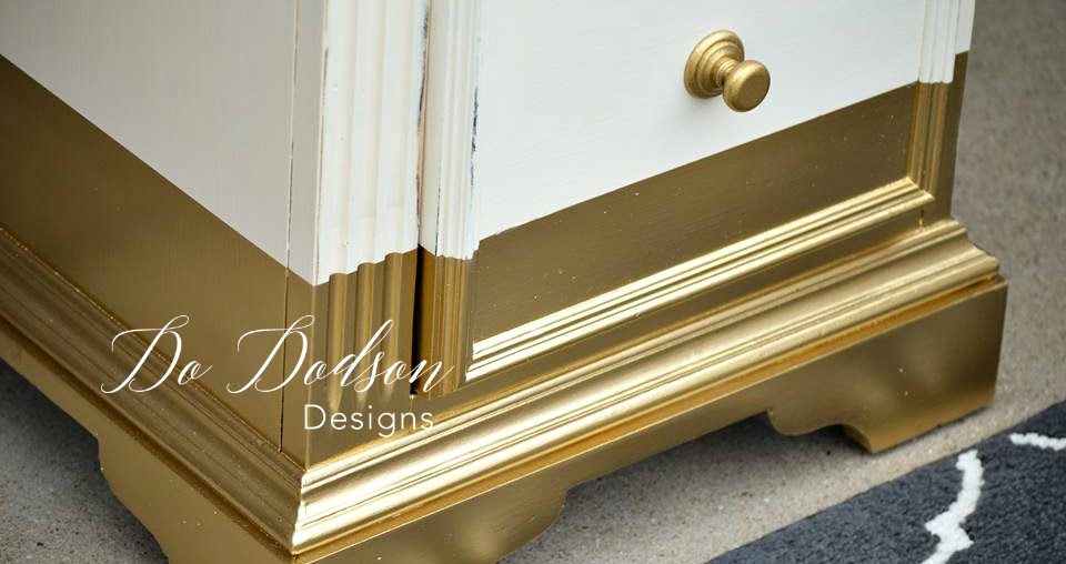 How To Paint Amazing GOLD Dipped Furniture